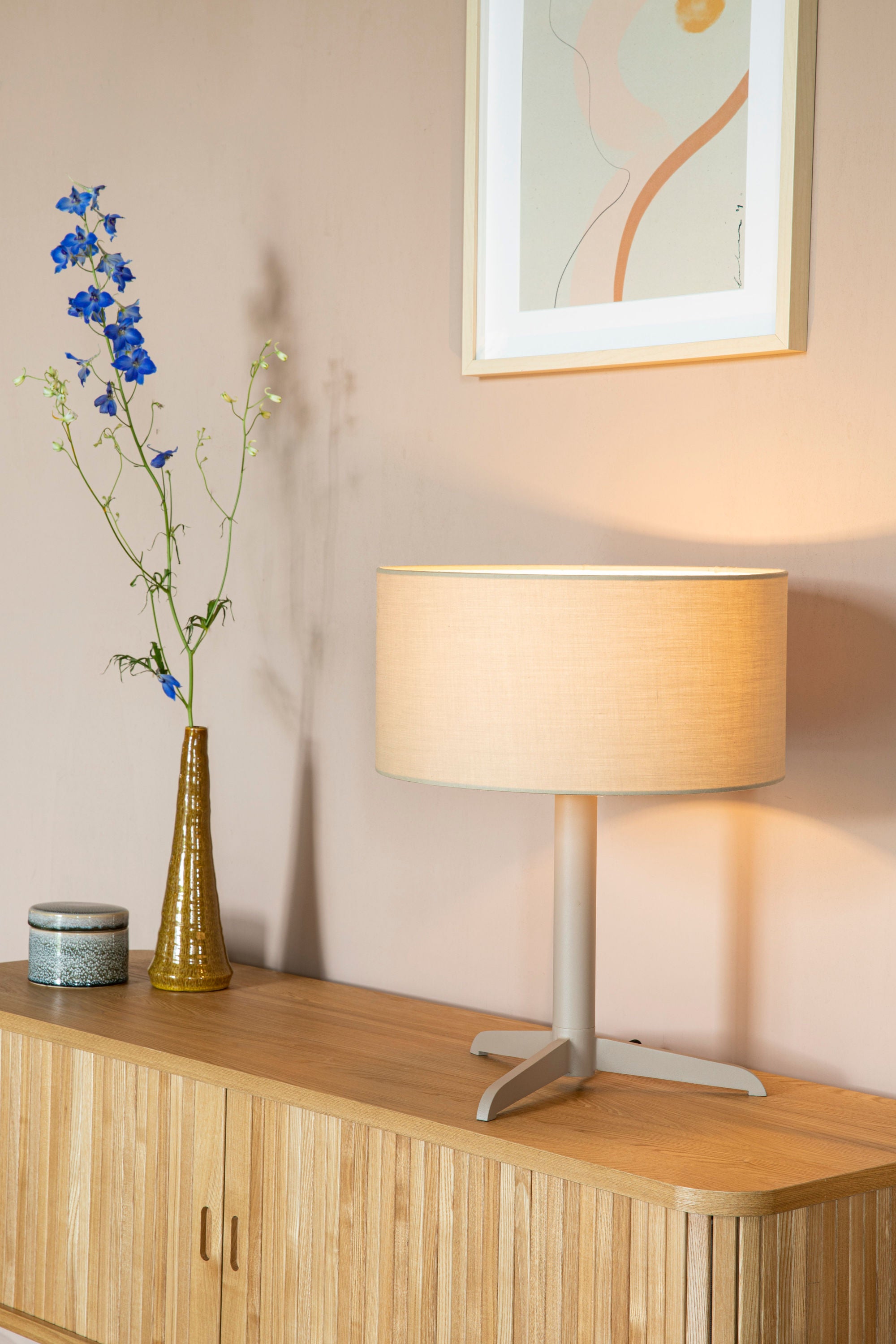 Zuiver Shelby Taupe Table Lamp